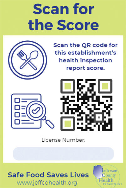 QR codes will be displayed in restaurants, grocery stores and other facilities serving and storing food. These codes will allow users to search for health inspection information.